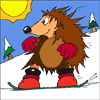 Hedgehog Snowboarder