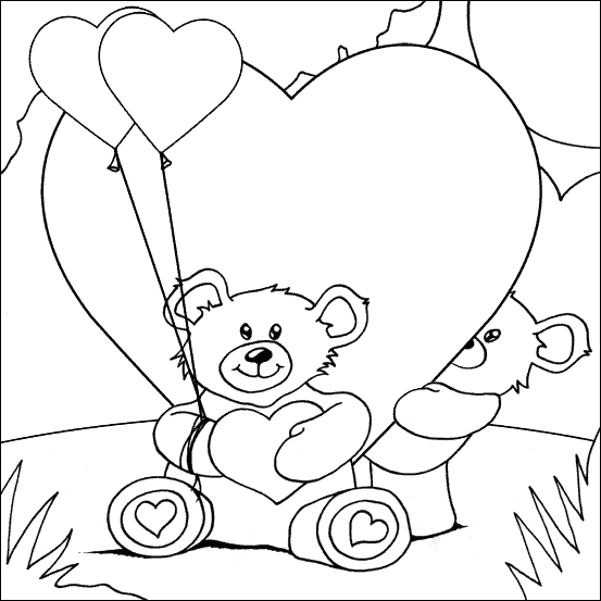 Valentine Heart Colouring | My Free Colouring Pages