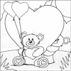 Valentine Heart Colouring