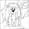 Lion Colouring Picture